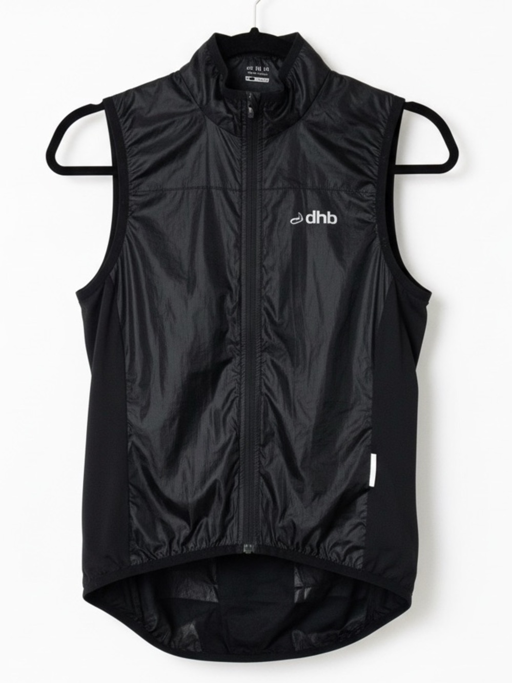 DHB Cycle Apparel Black Bike Vest Jersey Womens 10 Sleeveless Full Zip High Neck